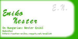 eniko nester business card