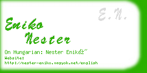 eniko nester business card